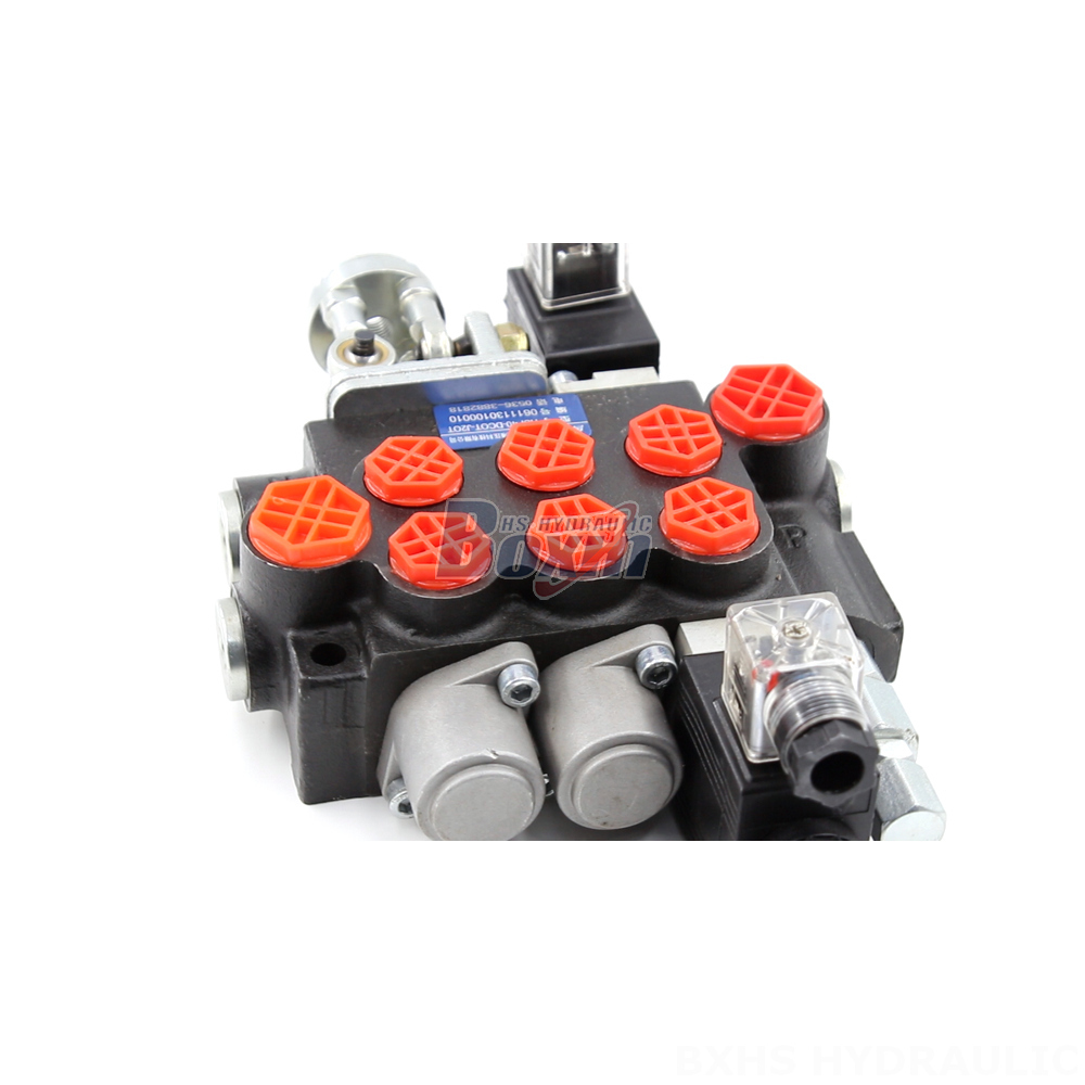 P40 Solenoid and Joystick 3 Spool Monoblock Directional Valve - Manufacturer and Global Supplier detail image